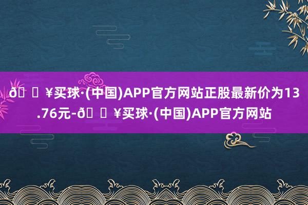 🔥买球·(中国)APP官方网站正股最新价为13.76元-🔥买球·(中国)APP官方网站