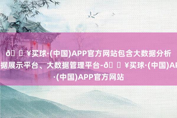 🔥买球·(中国)APP官方网站包含大数据分析平台、大数据展示平台、大数据管理平台-🔥买球·(中国)APP官方网站