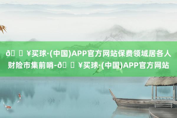 🔥买球·(中国)APP官方网站保费领域居各人财险市集前哨-🔥买球·(中国)APP官方网站