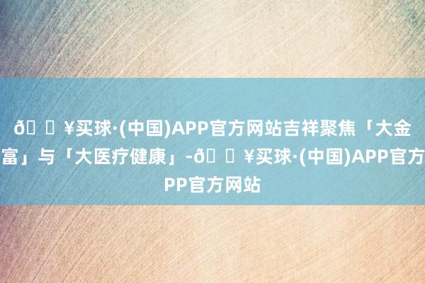 🔥买球·(中国)APP官方网站吉祥聚焦「大金融财富」与「大医疗健康」-🔥买球·(中国)APP官方网站