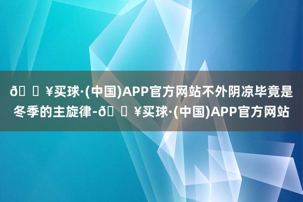 🔥买球·(中国)APP官方网站不外阴凉毕竟是冬季的主旋律-🔥买球·(中国)APP官方网站