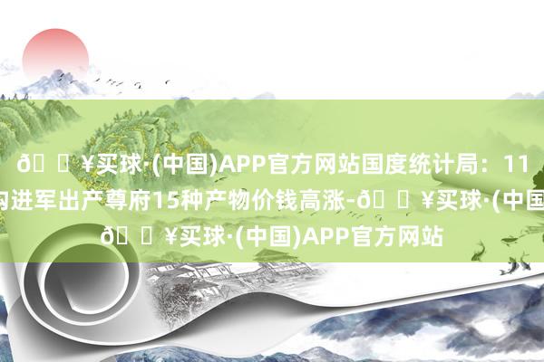 🔥买球·(中国)APP官方网站国度统计局：11月中旬运动鸿沟进军出产尊府15种产物价钱高涨-🔥买球·(中国)APP官方网站