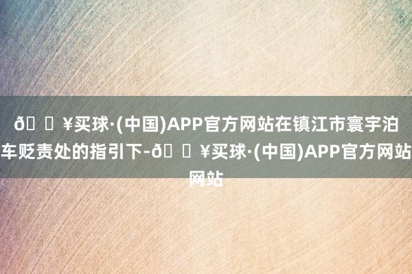 🔥买球·(中国)APP官方网站在镇江市寰宇泊车贬责处的指引下-🔥买球·(中国)APP官方网站