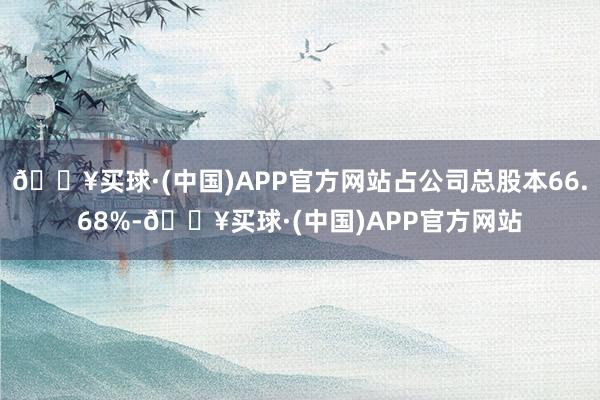 🔥买球·(中国)APP官方网站占公司总股本66.68%-🔥买球·(中国)APP官方网站